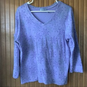 Fresh Produce Flower Print Top- XL